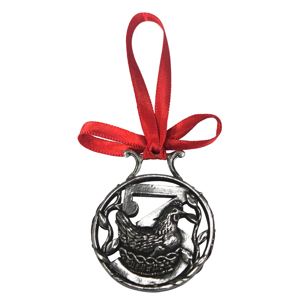 3 ° giorno di Natale Albero di peltro ornamento decorazione Bauble