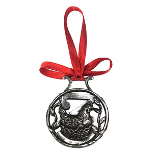 3rd Day Of Christmas Tree Pewter Ornament Bauble Decoration