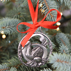 6th Day Of Christmas Tree Pewter Ornament Bauble Decoration