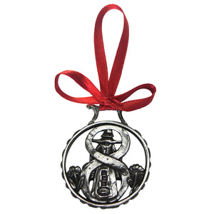 8. Tag der Weihnachtsbaum Zinn Ornament Kugel Dekoration