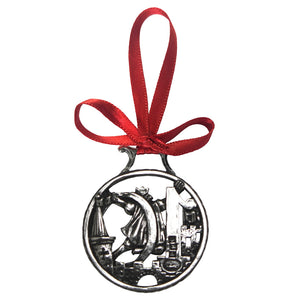 10th Day Of Christmas Tree Pewter Ornament Bauble Decoration
