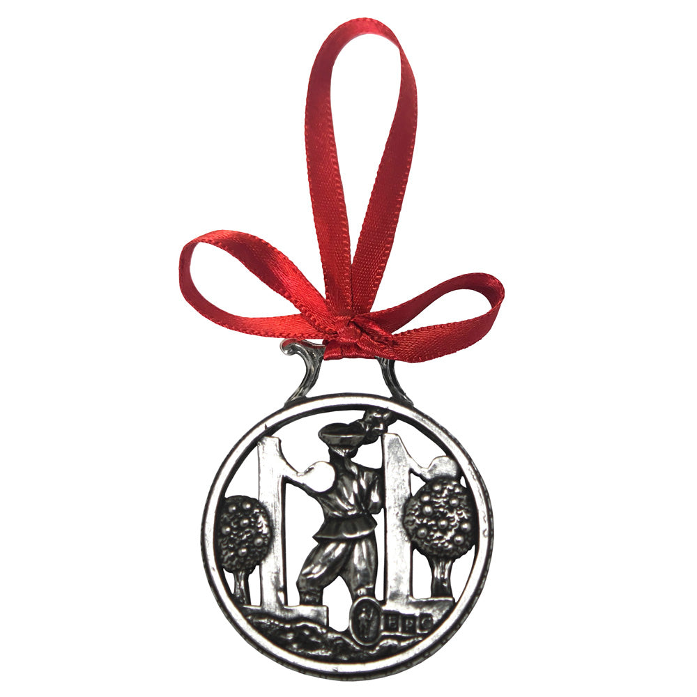 11 ° giorno di Natale Albero di peltro ornamento decorazione Bauble