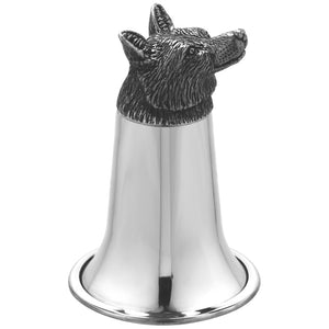 Fox Head Pewter Stirrup Cup