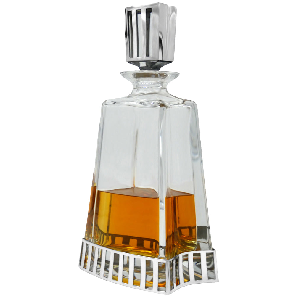 600ml Whisky, Wine &amp; Spirit MONACO TALL PEWTER DECANTER