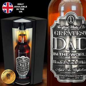 Greatest Dad Whisky Gift Set Bottle & Box