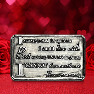 Portefeuille ou porte-monnaie métallique I Love You Sentimental Keepsake Card Gift