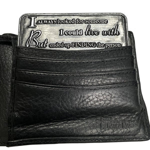 Ich liebe dich Sentimental Metall Brieftasche oder Geldbörse Keepsake Karte Geschenk