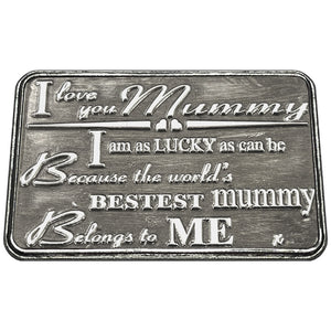 Mütter Tag Geschenk Mummy Mum Sentimental Metall Brieftasche oder Geldbörse Keepsake Karte Geschenk - Nettes Geschenk-Set von Tochter Sohn für Frauen