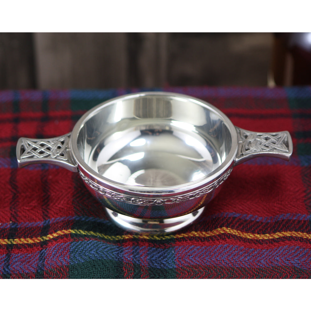 Wentworth Pewter - Small Thistle Pewter Quaich Whisky Tasting Bowl Wentworth Pewter - Small Thistle Pewter Quaich Whisky Tasting Bowl