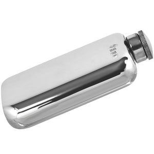 4oz Plain Pewter Hip Flask With Hinged Captive Top