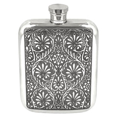 6oz Round Pewter Hip Flask | Yester Home - View #11