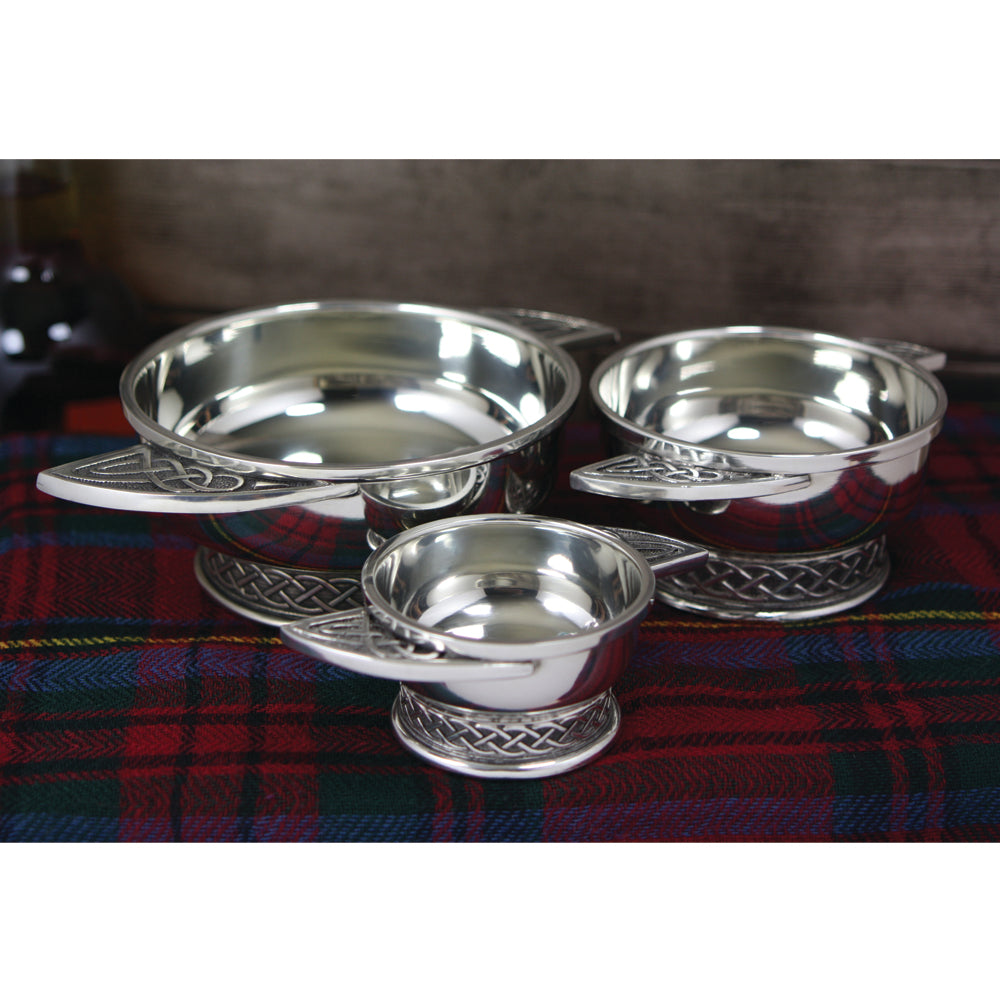 3.5&quot; Iona Celtic Pewter Quaich Bowl