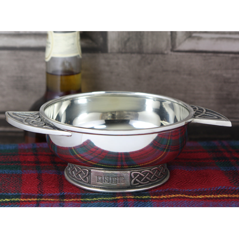 4.5&quot; Iona Celtic Pewter Quaich Bowl