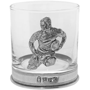 11oz Rugby Pewter Whisky Glass Tumbler